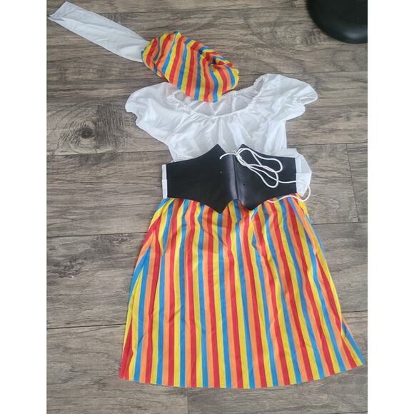 Vintage 80s Rubie’s Gypsy Costume Kids Small Made in USA #10517 Complete Set - Picture 3 of 4